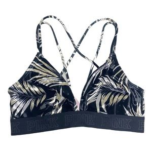 PINK VS velvet Bralette size medium